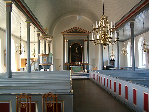 Näsums kyrka, interno