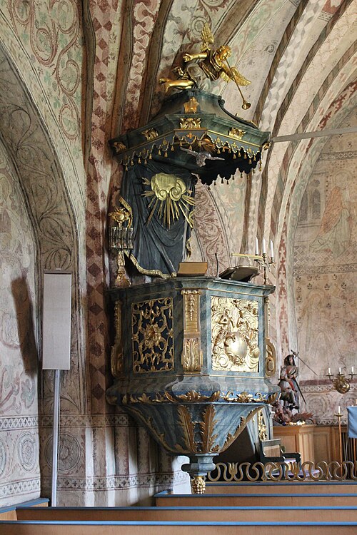 Vätö kyrka, interno