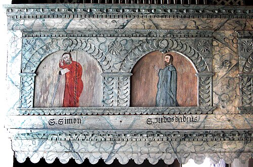 Göteve kyrka, interno