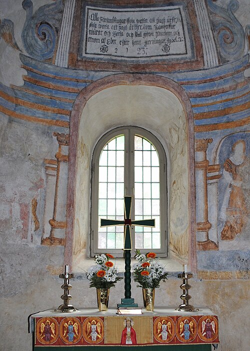 Myresjö gamla kyrka, interno