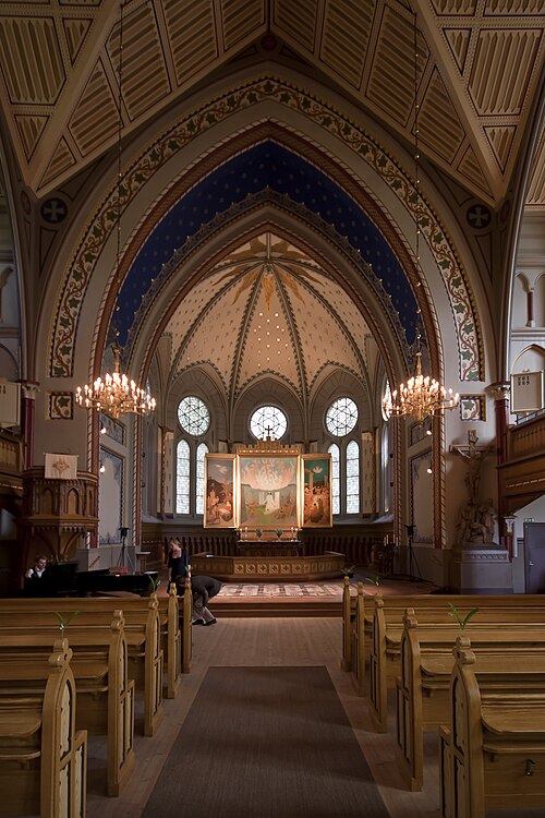 Örgryte nya kyrka, interno