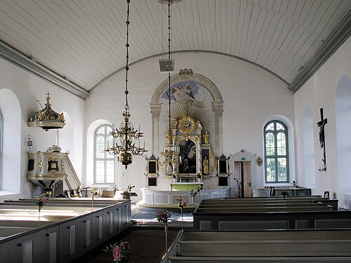 Alböke kyrka, interno