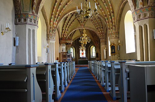 Lilla Malma kyrka, intérieur