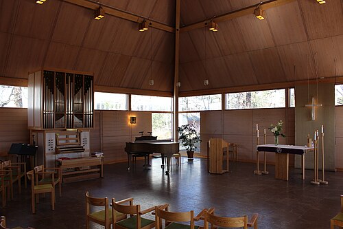 Näsbyparks kyrka, interno