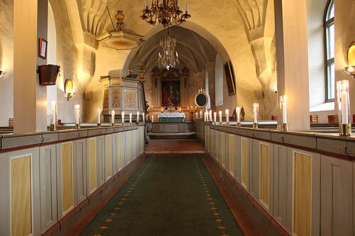 Kattnäs kyrka, interno