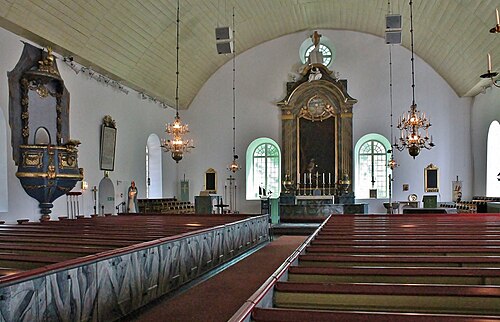 Döderhults kyrka, interno
