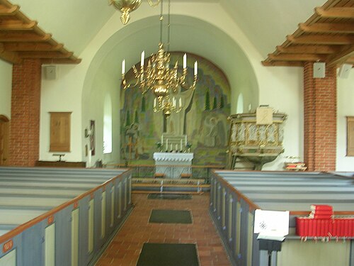 Huaröds kyrka, interno