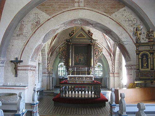 Maglehems kyrka, interno