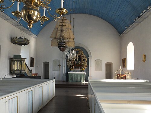 Vikens kyrka, intérieur