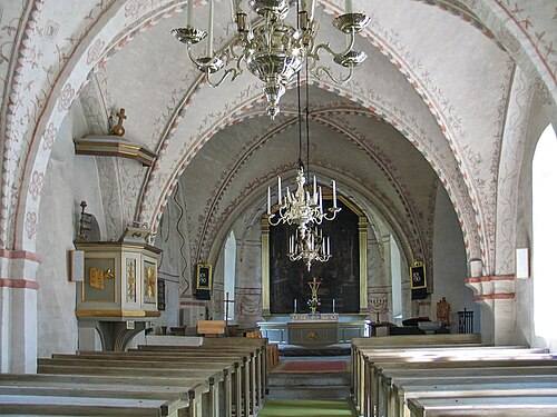 Ekebyborna kyrka, interno