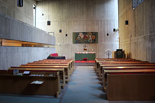 Bergshamra kyrka, interno