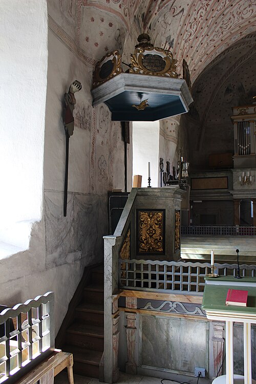 Bladåkers kyrka, interno