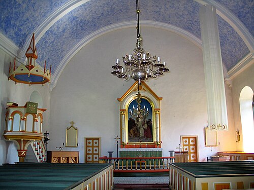 Gräsgårds kyrka, intérieur