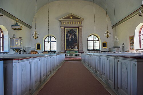 Vissefjärda kyrka, interno
