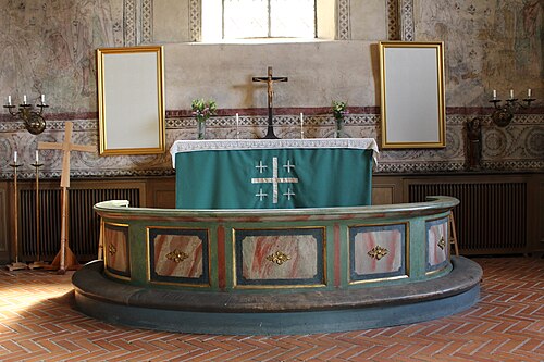 Vätö kyrka, interno