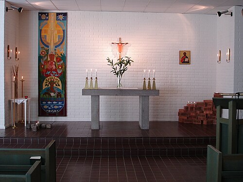 Andersbergskyrkan, interno