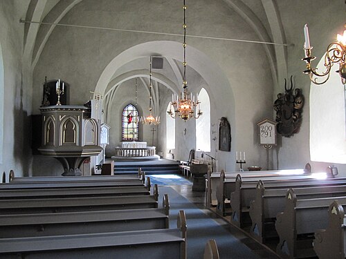 Gottröra kyrka, interno