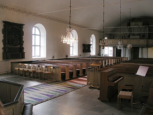 Lunda kyrka, interno