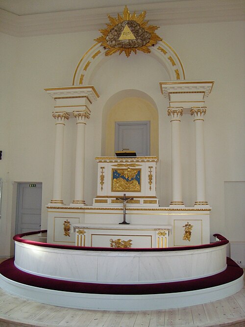 Silvbergs kyrka, interno