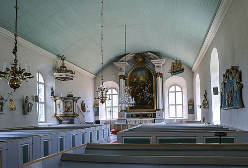 Långlöts kyrka, interno