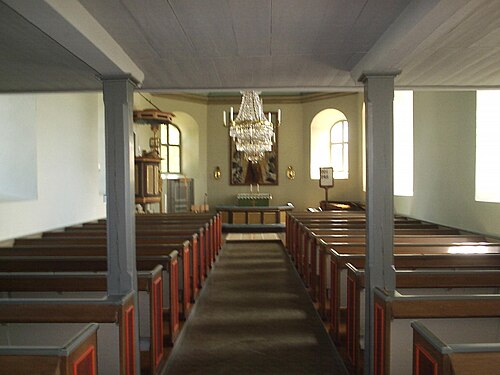 Eks kyrka, intérieur