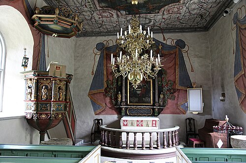 Fullösa kyrka, interno