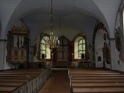 Norra Fågelås kyrka, interno