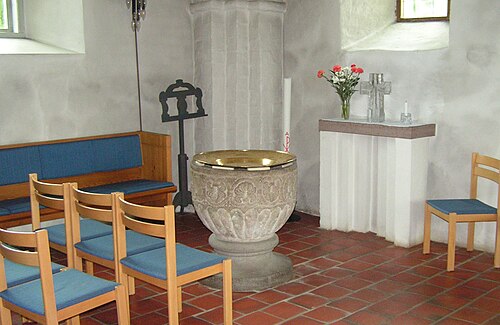 Norra Åsums kyrka, interno