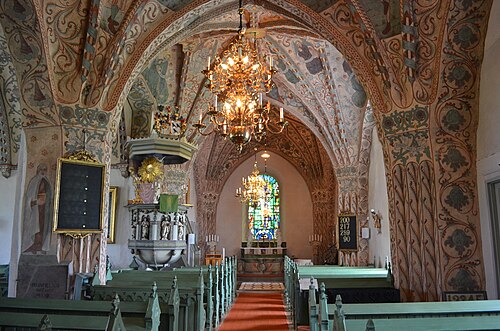 Vittinge kyrka, interno