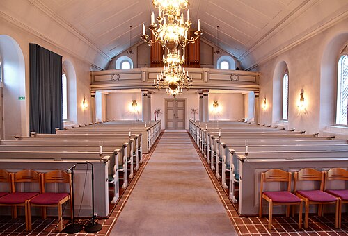 Holmby kyrka, interno