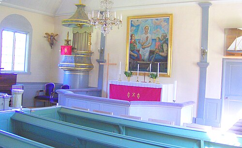 Ingarö kyrka, interno