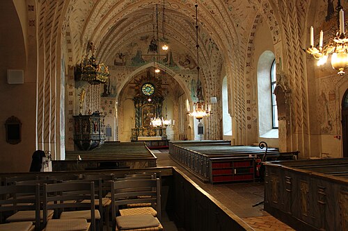 Vendels kyrka, interno