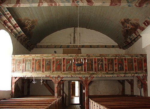 Bokenäs gamla kyrka, interno
