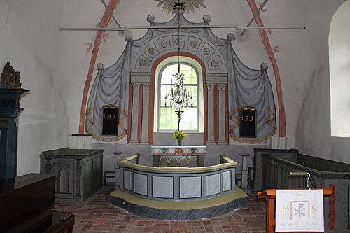 Hacksta kyrka, interno