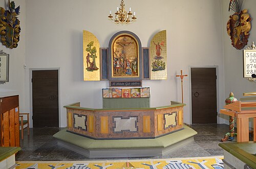 Grevbäcks kyrka, interno