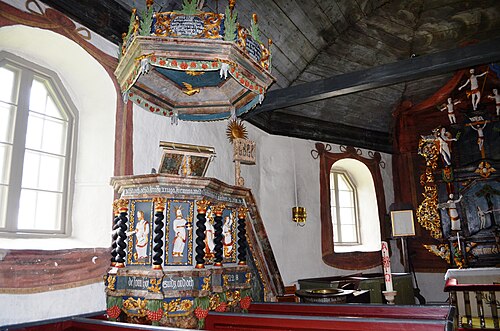 Åsbräcka kyrka, intérieur