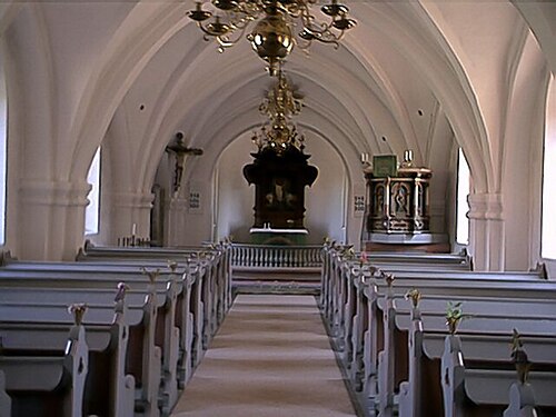 Kyrkheddinge kyrka, interno