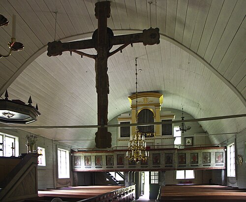 Tångeråsa kyrka, intérieur
