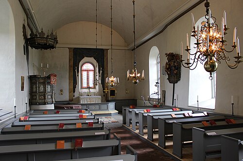 Vada kyrka, intérieur