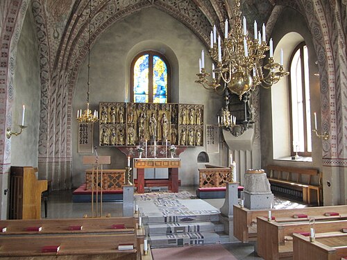 Knivsta gamla kyrka, interno