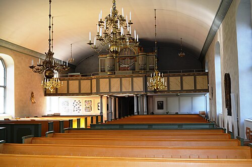 Fredsbergs kyrka, interno