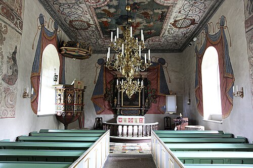 Fullösa kyrka, interno