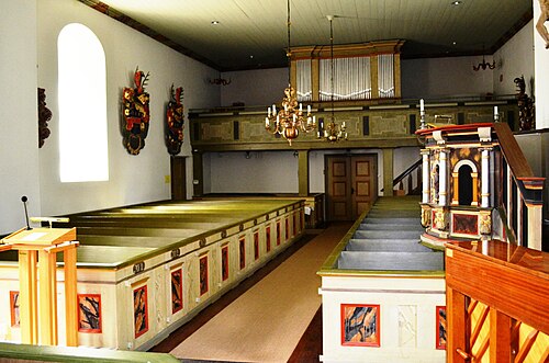 Grevbäcks kyrka, interno