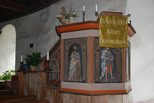 Hyssna gamla kyrka, intérieur