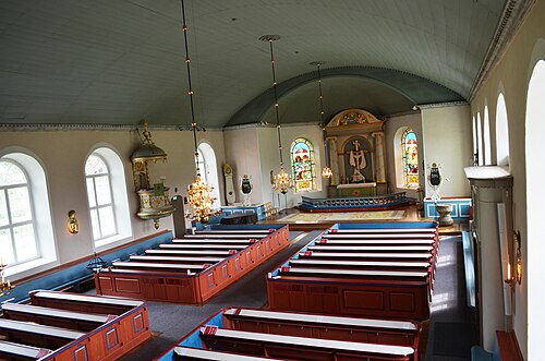Tvärreds kyrka, interno