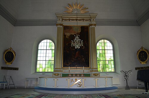 Skeda kyrka, interno