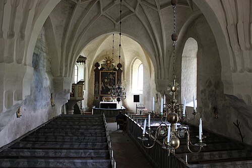 Fittja kyrka, interno