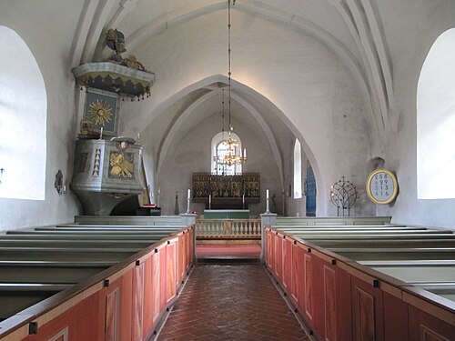 Haga kyrka, intérieur