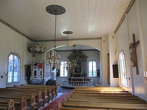 Pelarne kyrka, interno