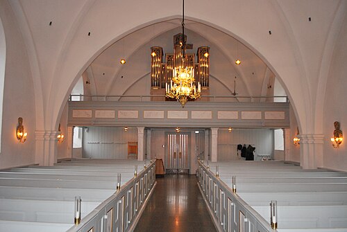 Rebbelberga kyrka, interno